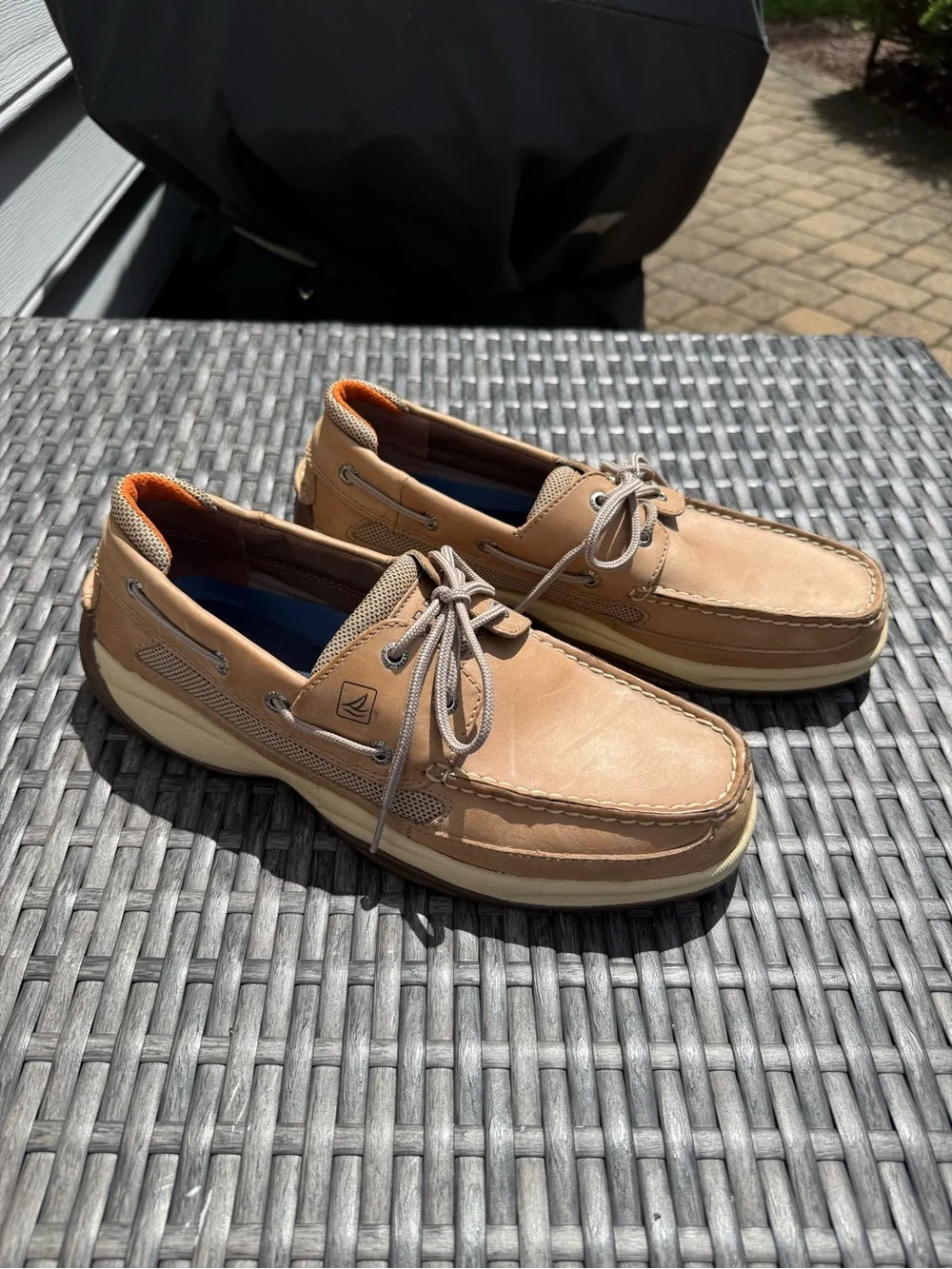Sperry Light Brown Leather Top Siders